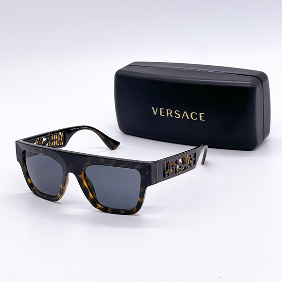 NEW VE4430U 108/87 UNISEX VERSACE SUNGLASSES MOD 4430-U HAVANA BROWN VE4430 - Picture 1 of 10
